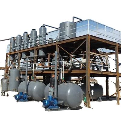 Continu type recycling afgedankte banden olie naar diesel raffinaderijdistillatiesysteem 30 kg