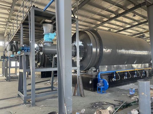 Continu afval van kunststof banden pyrolyse naar olie machine met reactor