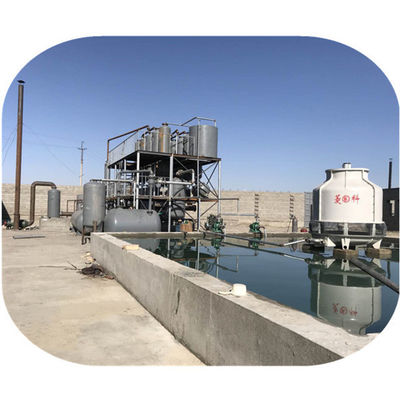 Recycling van olieafval in een dieseldistillatiecentrale 7.2-9 ton Output in 24 uur
