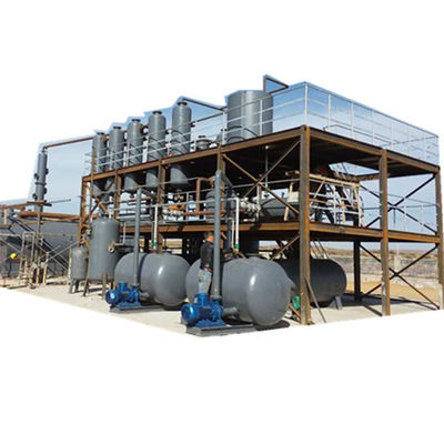 Recycling van olieafval in een dieseldistillatiecentrale 7.2-9 ton Output in 24 uur