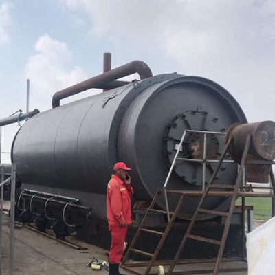 15.5kw Pyrolyse-machine voor het omzetten van afvalstoffen uit banden, kunststof en rubber in brandstof