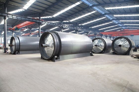 Installatie onder leiding van een ingenieur Pyrolyse-installatie voor het recyclen van afvalbanden banden plastic slib
