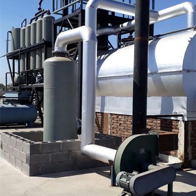 D1200*3000 mm Mini-raffinaderij voor de distillatie van ruwe olie voor olie tot diesel en benzine