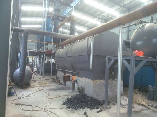 Pyrolyse-olie-destillatie-installatie voor het omzetten van oude banden en plastic in dieselbrandstof
