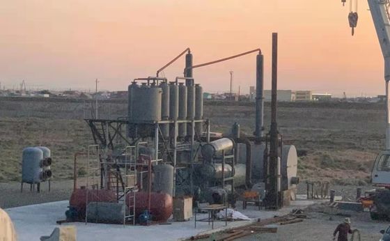 Lichte ruwe olie LCO vacuümdestillatie machine 24 uur olie productie 7,2-9 ton diesel