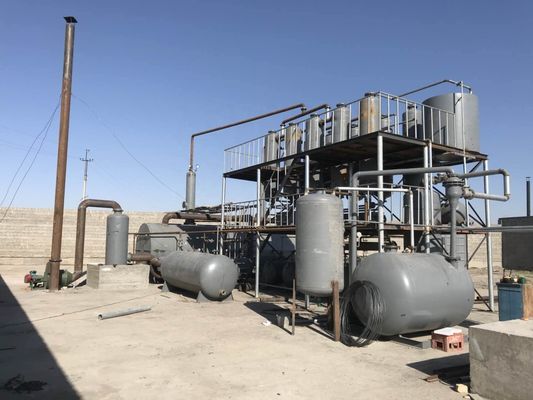 16 kW continue bandenolie naar diesel raffinaderij distillatie machine voor diesel productie