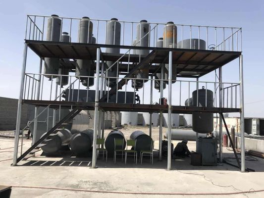 16 kW continue bandenolie naar diesel raffinaderij distillatie machine voor diesel productie