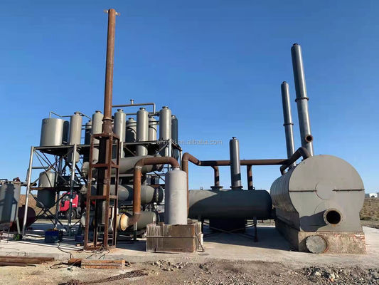 16 kW continue bandenolie naar diesel raffinaderij distillatie machine voor diesel productie