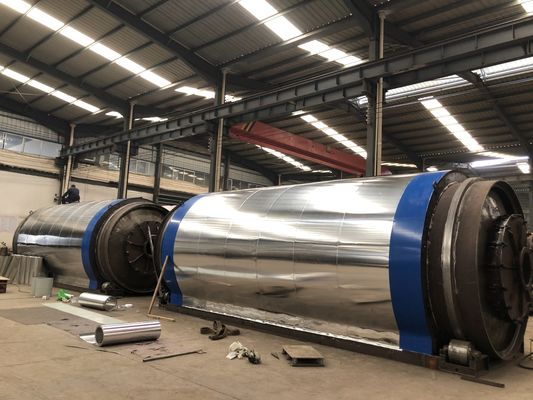 Continu-pyrolyse-installatie voor afvalbanden met een spanning van 380V/50HZ en een capaciteit van 20-30 ton