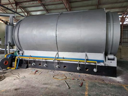 Verwerking van afvalstoffen in oliebrandstof Energiebatch Roterende pyrolyse-machines voor recycling