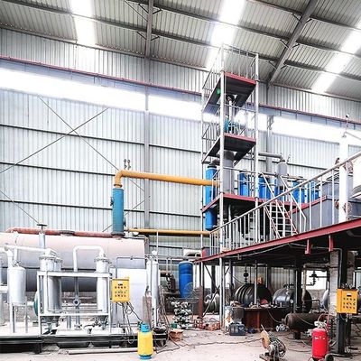 Recyclen van afvalmotorolie naar diesel en basisolie met 380v/50hz distillatieapparatuur