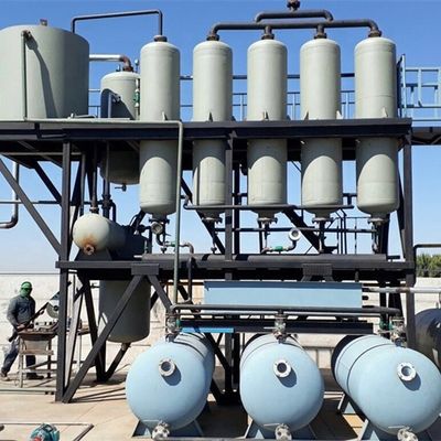 Recyclen van afvalmotorolie naar diesel en basisolie met 380v/50hz distillatieapparatuur