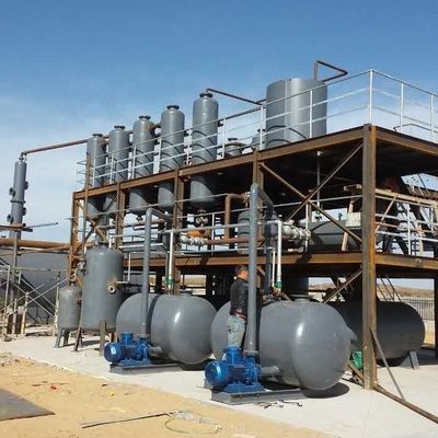 Afvalband Plastic Pyrolyse Olie tot Diesel Destillatieapparatuur