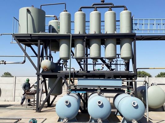 Afvalband Plastic Pyrolyse Olie tot Diesel Destillatieapparatuur
