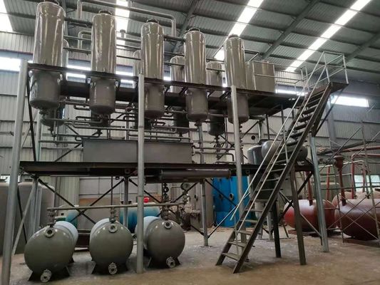 30000 kg Continuous Production Diesel Machine Oil Recycling Refinery voor energiewinning