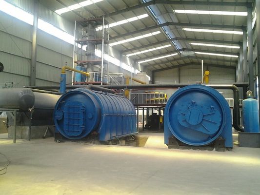 Pyrolyse-machine voor energie-mijnbouwindustrie voor afvalbanden/banden en plastic om brandstof olie te maken