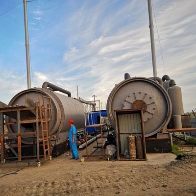 Pyrolyse-machine voor energie-mijnbouwindustrie voor afvalbanden/banden en plastic om brandstof olie te maken