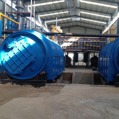12 ton per dag Pyrolyse-installatie voor afvalbanden, rubberen kunststof voor de energieproductie van brandstof