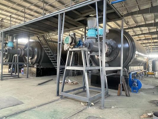 Automatische machine voor het continu recyclen van banden voor de productie van brandstof olie met een capaciteit van 20-30 ton