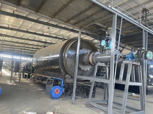 10t/dag bandenrecyclingreactor voor brandstof olie pyrolyse apparatuur veelzijdige toepassing