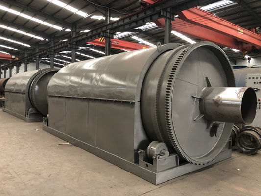 Top-afval van kunststofband tot brandstof olie recycling pyrolyse machine voor eindproduct staaldraad