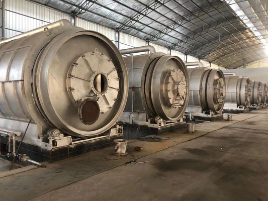 Recyclingbandbandband plastic olie slib pyrolyse machine met COC certificaat in Algerije