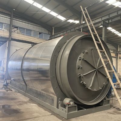 Recyclingbandbandband plastic olie slib pyrolyse machine met COC certificaat in Algerije