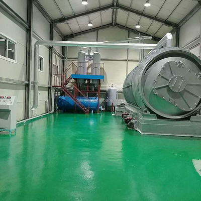 Machine voor het recyclen van kunststofbanden voor de omzetting van pyrolyse-olie
