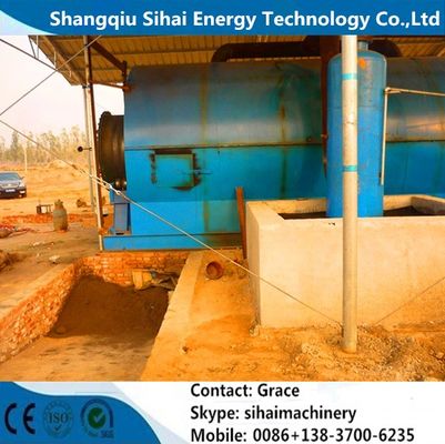 Q245R Boiler Steel Reactor Material Waste Tire Pyrolyse Plant voor de productie van diesel
