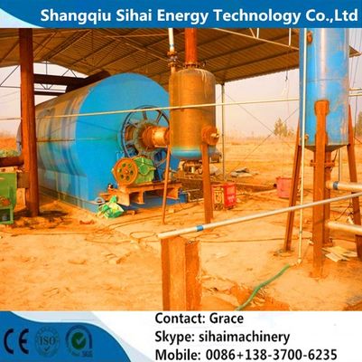 Q245R Boiler Steel Reactor Material Waste Tire Pyrolyse Plant voor de productie van diesel