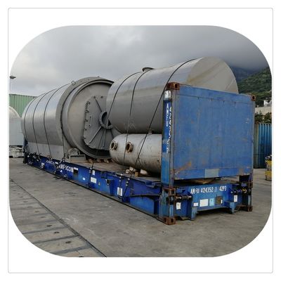 Recycling van afvalbanden van aardgasbrandstof tot brandstofpyrolyse­installatie 2,6 m*6,6 m*18 mm