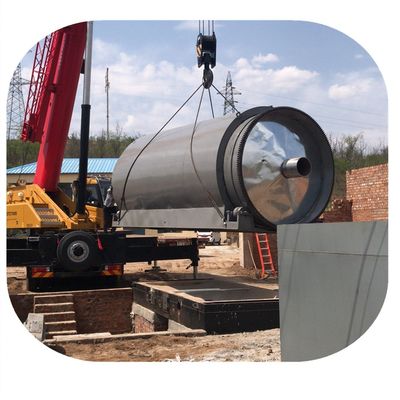 Installatie onder leiding van een ingenieur Pyrolyse-installatie voor het recyclen van afvalbanden banden plastic slib