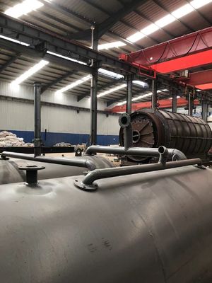 38 ton capaciteit Pyrolyse afvalband tot olie productielijn voor 300 m2 locatie