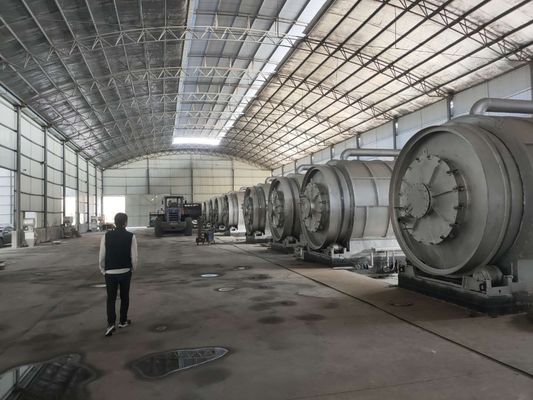 Pyrolyseapparatuur met een capaciteit van 10 T/dag voor de omzetting van kunststof in dieselbrandstof