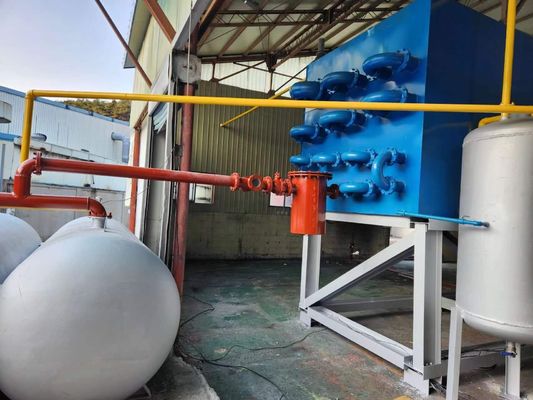 Pyrolyse-installatie voor afvalbeheer van hoogtechnologische afvalbanden Machinaal gewicht 30 ton
