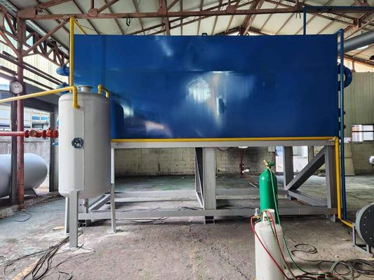Pyrolyse-installatie voor afvalbeheer van hoogtechnologische afvalbanden Machinaal gewicht 30 ton